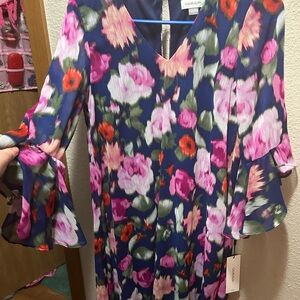 Calvin Klein Multicolor Floral Dress